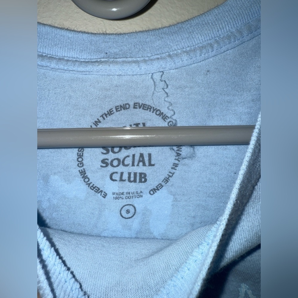Anti Social Social Club Partly Cloudy Tee 'Blue' $80 Rare Size Small - Picture 7 of 10